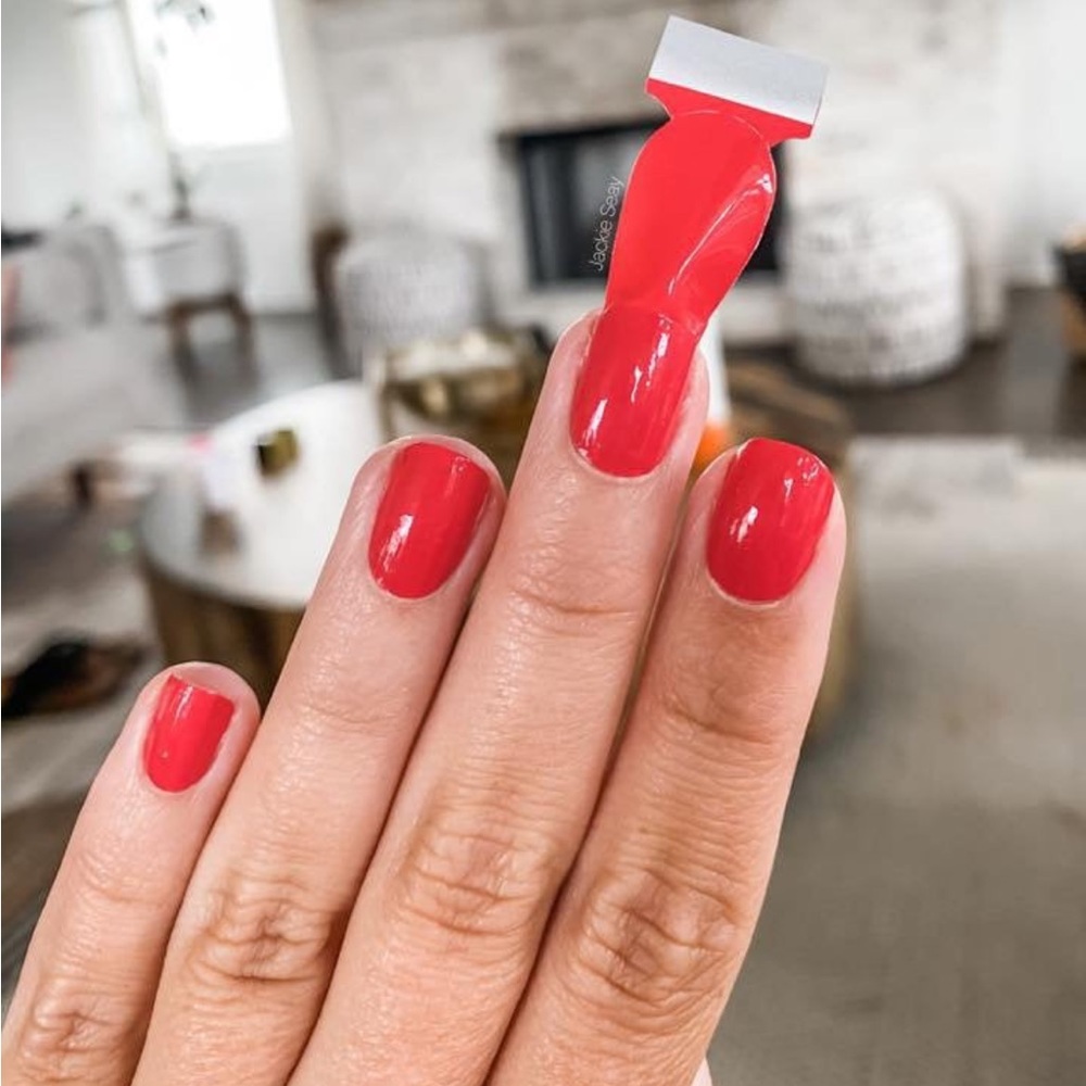 *Retired* Color Street: Ecuador-able | Hot Pink Orange Summer Bright Neon Red - Picture 7 of 13
